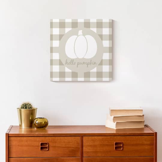 Hello Pumpkin Canvas Wall Art